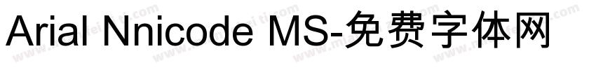 Arial Nnicode MS字体转换